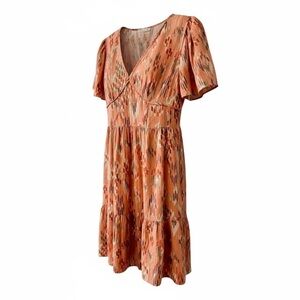Knox Rose Orange Patterned Mini Dress